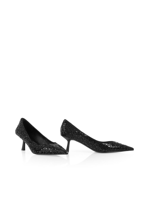 Marc Cain Women's Black Leather Pumps With Studs, 7 (G5)