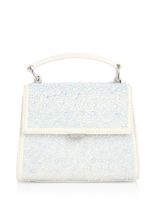 Marc Cain Women's White Mini Handbag With Opal Crystals, 8 (N1)