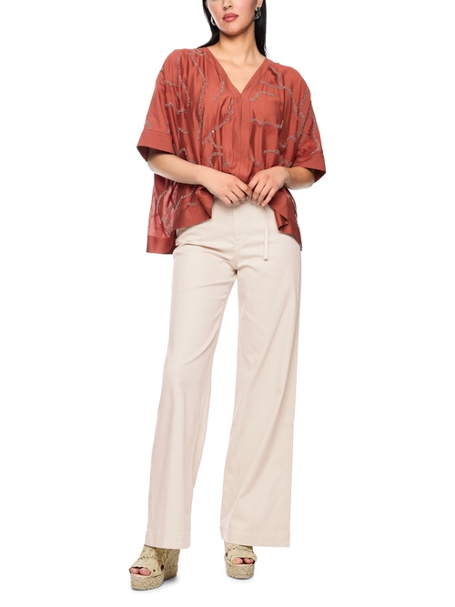 Marc Cain Women's White Warri Jeans With Belt Detail, 14 (N4)