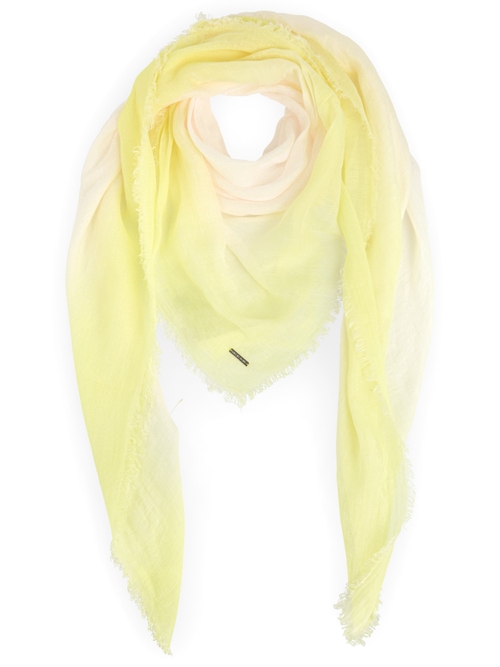 Marc Cain Women's Yellow Square Scarf With Silk Content, 8 (N1)