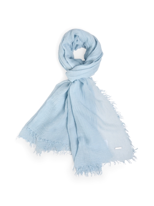 Marc Cain Women's Blue Scarf With Crinkle Effect, 8 (N1)