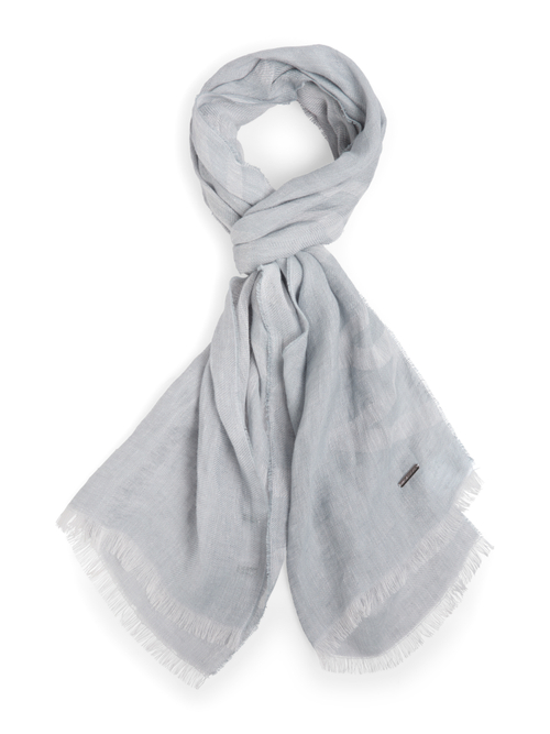 Marc Cain Women's Grey Lightweight Linen Scarf, 8 (N1)