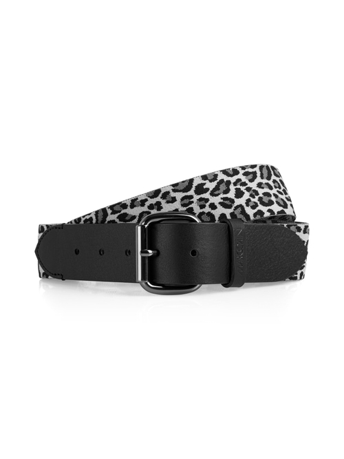 Marc Cain Women's Grey Waist Belt With Leopard Print, 18 (N6)