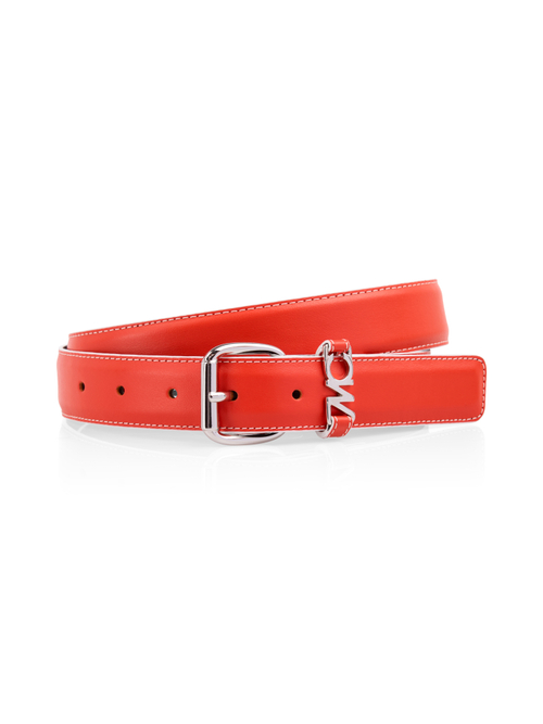 Marc Cain Women's Red Classic Leather Belt, 18 (N6)