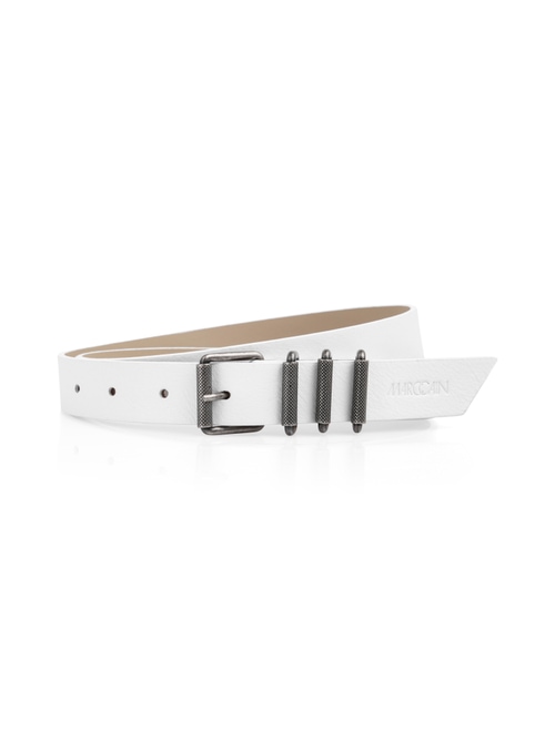 Marc Cain Women's White Suede Belt, 18 (N6)