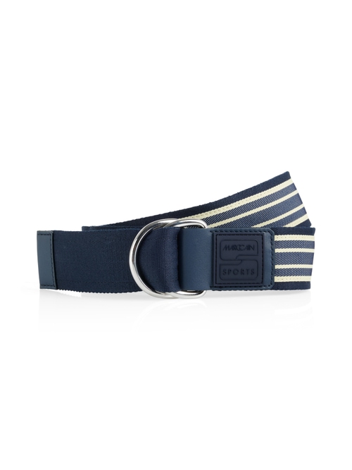 Marc Cain Women's Blue Striped Belt, 18 (N6)