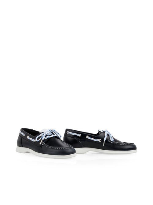 Marc Cain Women's Blue Leather Loafers, 5 (G3)