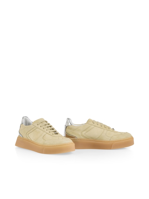Marc Cain Women's Yellow Suede Trainers, 6 (G4)