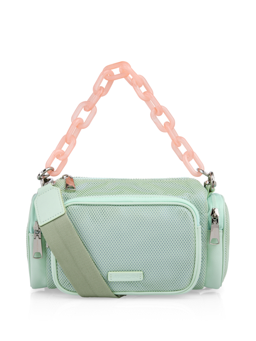 Marc Cain Women's Green Mesh-Look Shoulder Bag, 8 (N1)
