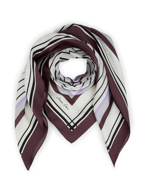 Marc Cain , Silk Scarves, Female, Multicolor, One Size, Graphic Silk Scarf - Image 2
