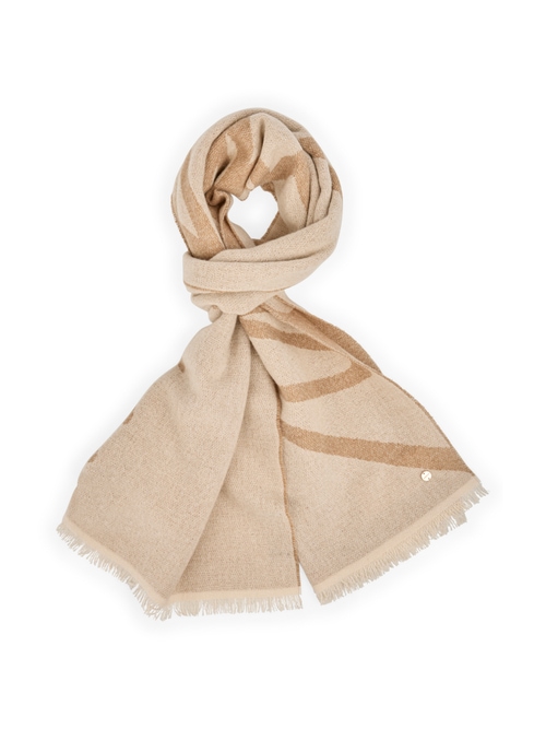 Marc Cain Women's White New Wool Blend Scarf, 8 (N1)
