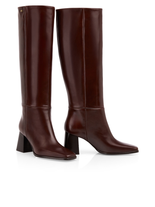Marc Cain Women's Brown Tubo Boots In Smooth Leather, 6 (G4)