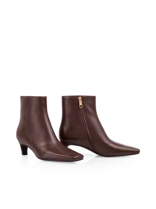 Marc Cain Women's Brown Ankle-High Leather Booties, 6 (G4)