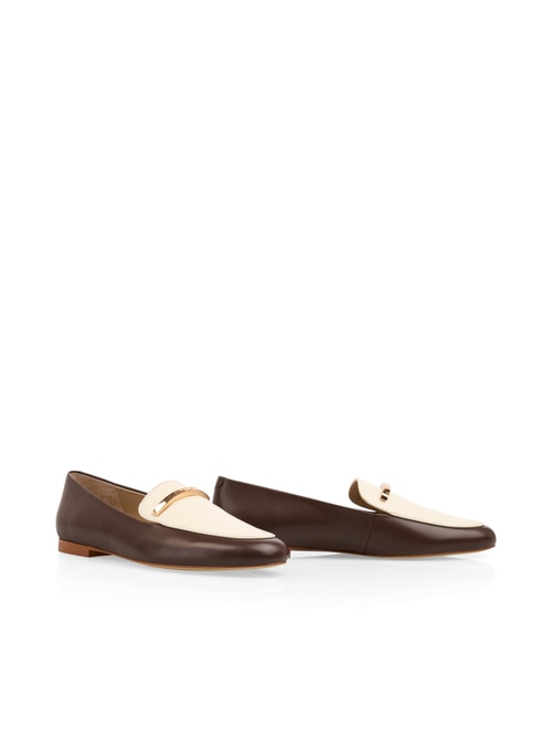 Marc Cain Women's Brown Colour-Blocked Loafers, 5 (G3)
