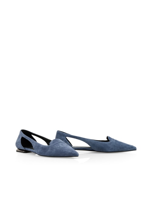 Marc Cain Women's Blue Ballerina Flats With Cut-Outs, 5 (G3)