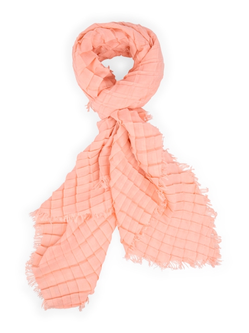 Marc Cain Women's Yellow Scarf With Waffle Texture, 8 (N1)