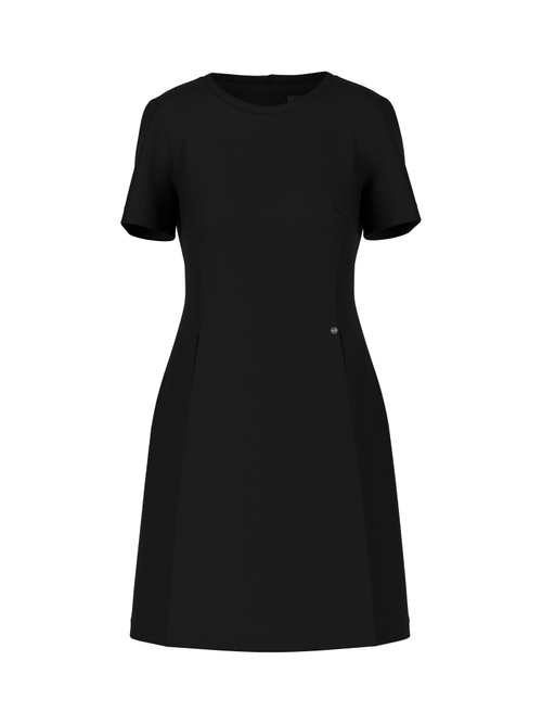 Marc Cain Women's Black Dress In Viscose Stretch, 8 (N1)