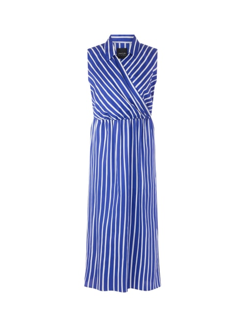 Marc Cain Women's Violet Striped Cotton Dress, 18 (N6)