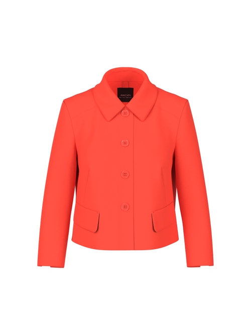 Marc Cain Women's Red Short Jacket With Kent Collar, 10 (N2)