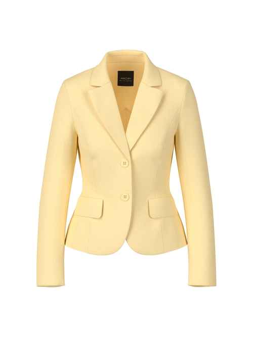 Marc Cain Women's Yellow Fitted Blazer, 20 (N7)