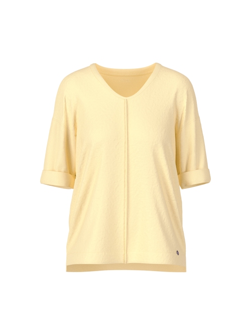 Marc Cain Women's Yellow Wide Blouse In Material Mix, 20 (N7)