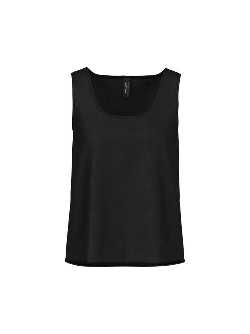 Marc Cain Women's Black Silk Top With Round Neckline, 12 (N3)