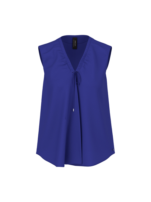 Marc Cain Women's Violet Vibrant Top With Pleating, 18 (N6)