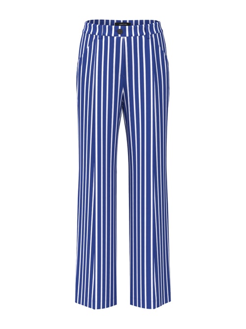 Marc Cain Women's Violet Wasco Trousers With Striped Pattern, 20 (N7)
