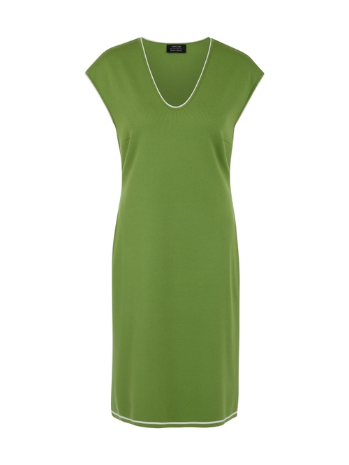 Marc Cain Women's Green Rethink Together Fine Knit Dress, 8 (N1)