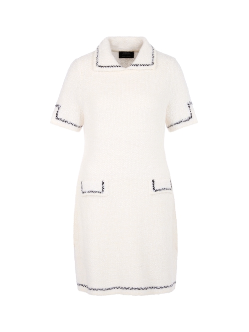 Marc Cain Women's White ‘Knitted In Germany’ Dress, 16 (N5)