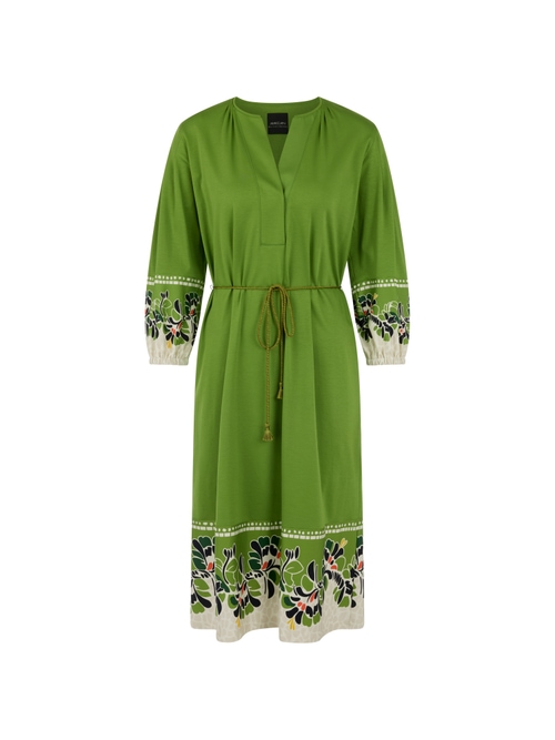 Marc Cain Women's Green Dress With Flowers Print, 10 (N2)