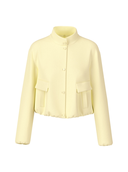 Marc Cain Women's Yellow Jacket With Small Stand-Up Collar, 20 (N7)