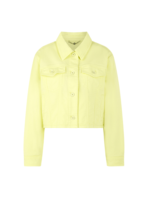 Marc Cain Women's Yellow Short Stretch Cotton Denim Jacket, 10 (N2)