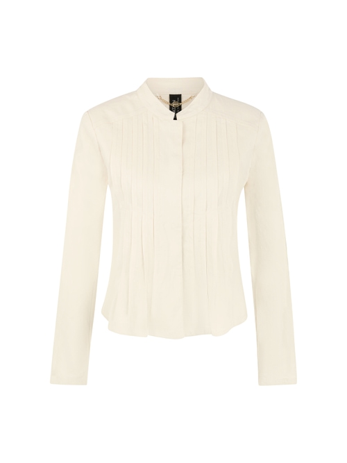 Marc Cain Women's White Feminine Jacket With Pintuck Details, 20 (N7)