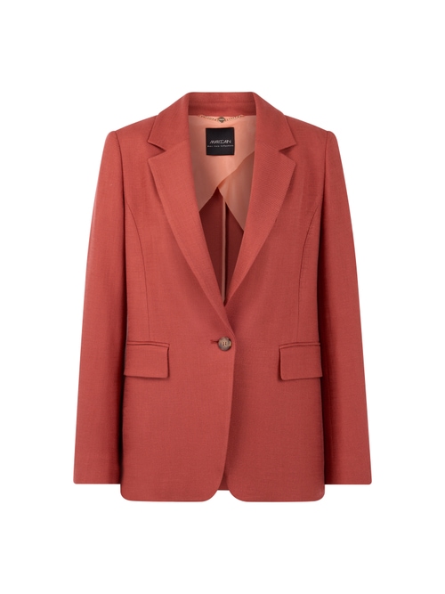 Marc Cain Women's Yellow Viscose Blazer With Loose Fit, 20 (N7)