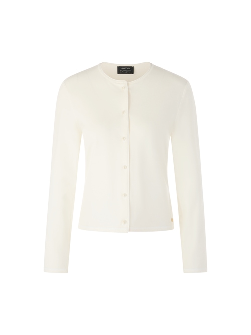 Marc Cain Women's White Rethink Together Fine Knit Cardigan, 8 (N1)