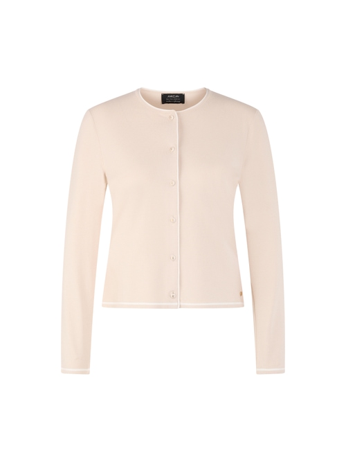 Marc Cain Women's White Rethink Together Fine Knit Cardigan, 8 (N1)