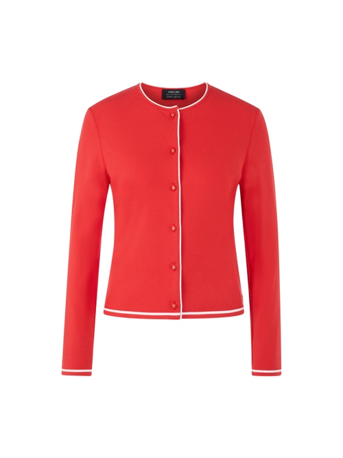 Marc Cain Women's Red Rethink Together Fine Knit Cardigan, 14 (N4)