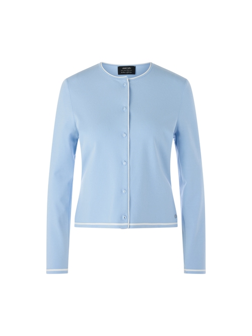 Marc Cain Women's Blue Rethink Together Fine Knit Cardigan, 10 (N2)