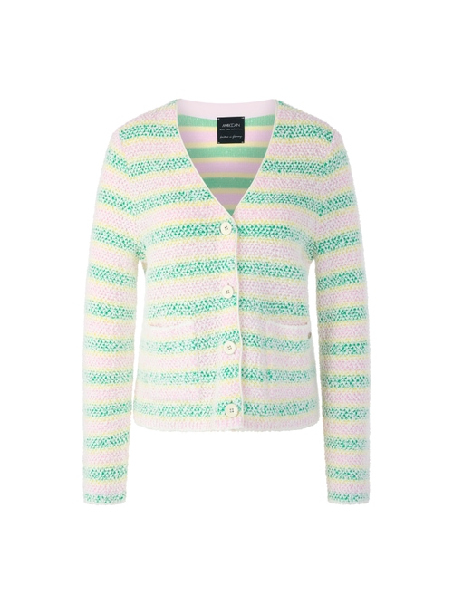 Marc Cain Women's Green ‘Knitted In Germany’ Bouclé Cardigan, 8 (N1)