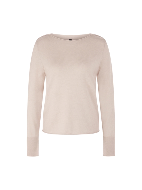 Marc Cain Women's White Fine Knit Jumper With Lurex, 10 (N2)
