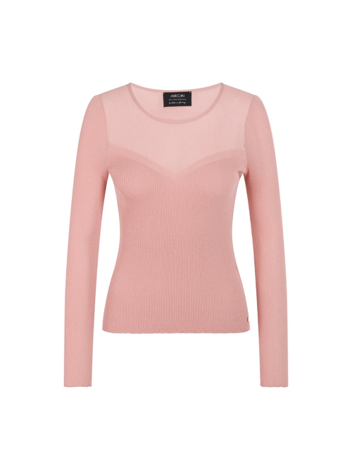 Marc Cain Women's Red ‘Rethink Together’ Ribbed Jumper, 18 (N6)