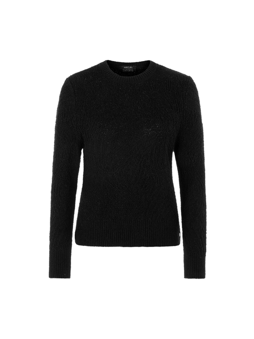 Marc Cain Women's Black ‘Knitted In Germany’ Jacquard Jumper, 8 (N1)