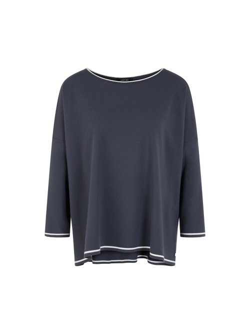 Marc Cain Women's Blue ‘Rethink Together’ Oversized Jumper, 10 (N2)