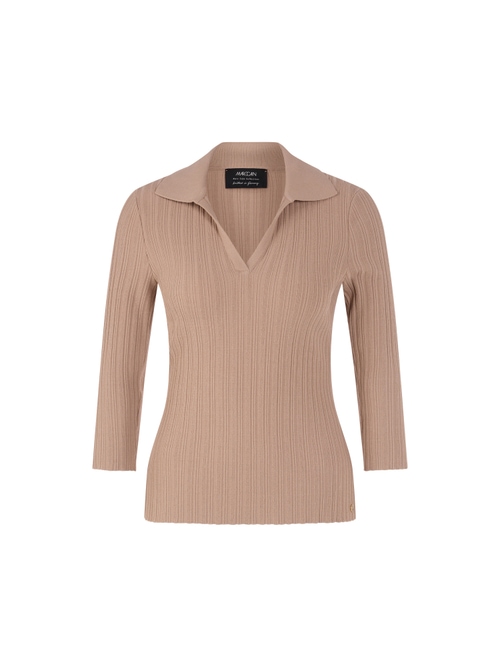 Marc Cain Women's Brown ‘Rethink Together’ Fine Knit Jumper, 10 (N2)