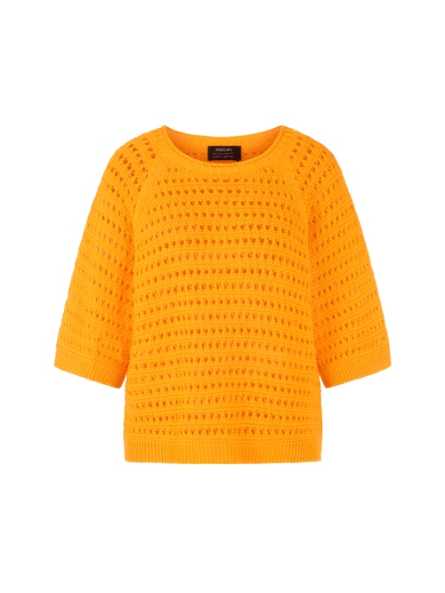 Marc Cain Women's Yellow ‘Knitted In Germany’ Knitted Jumper, 12 (N3)