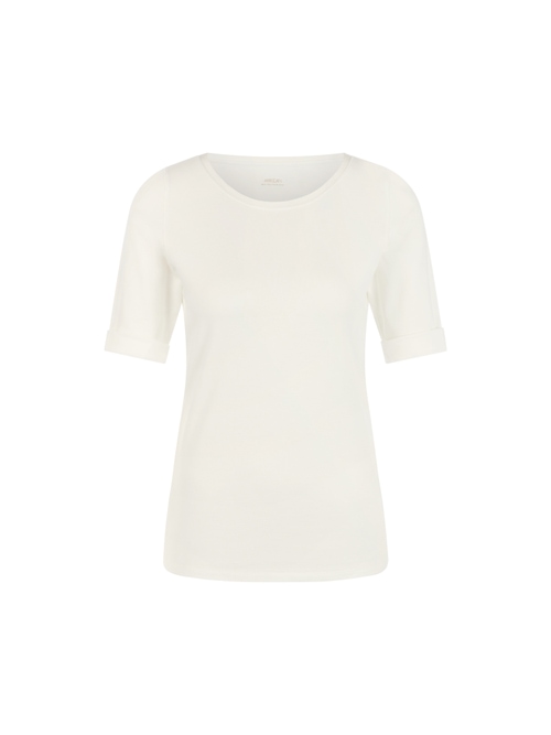Marc Cain Women's White Stretch Cotton Shirt, 10 (N2)