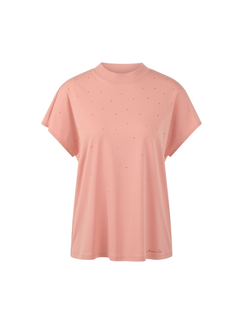 Marc Cain Women's Red Short-Sleeved T-Shirt With Hotfix Stones, 20 (N7)