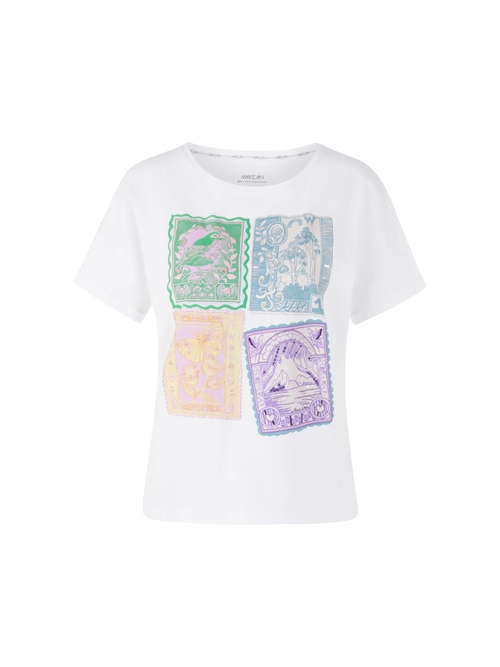 Marc Cain Women's White Embellished Cotton Shirt, 16 (N5)
