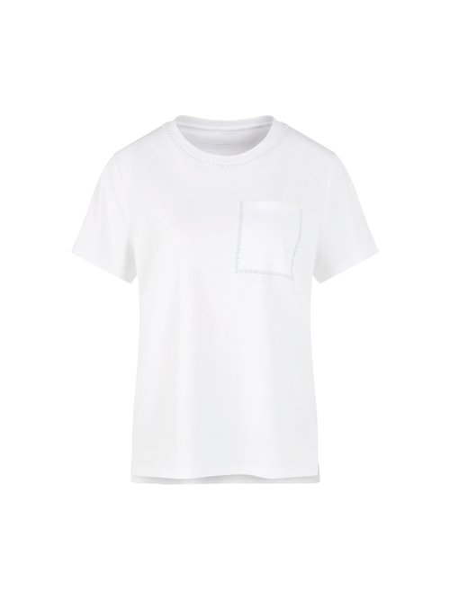 Marc Cain Women's White Stretch Cotton Shirt, 10 (N2)